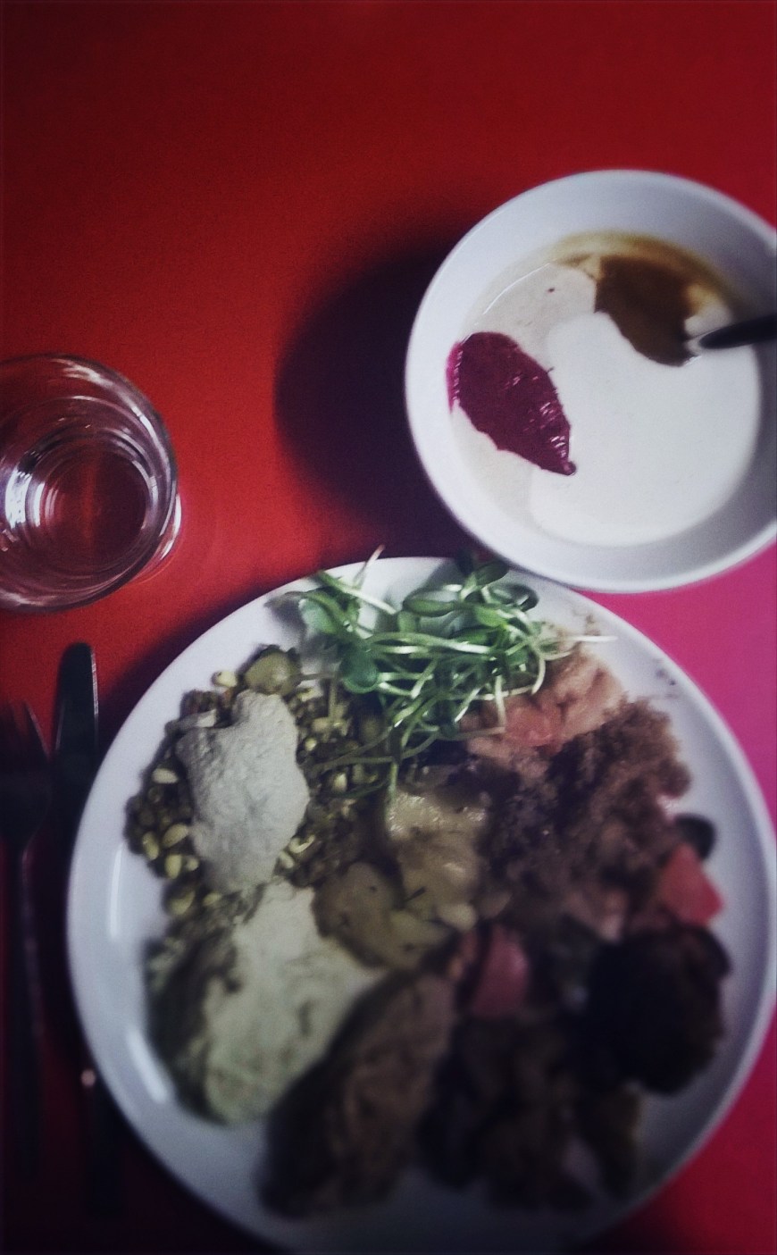 Silvopleen herkkujen äärellä.